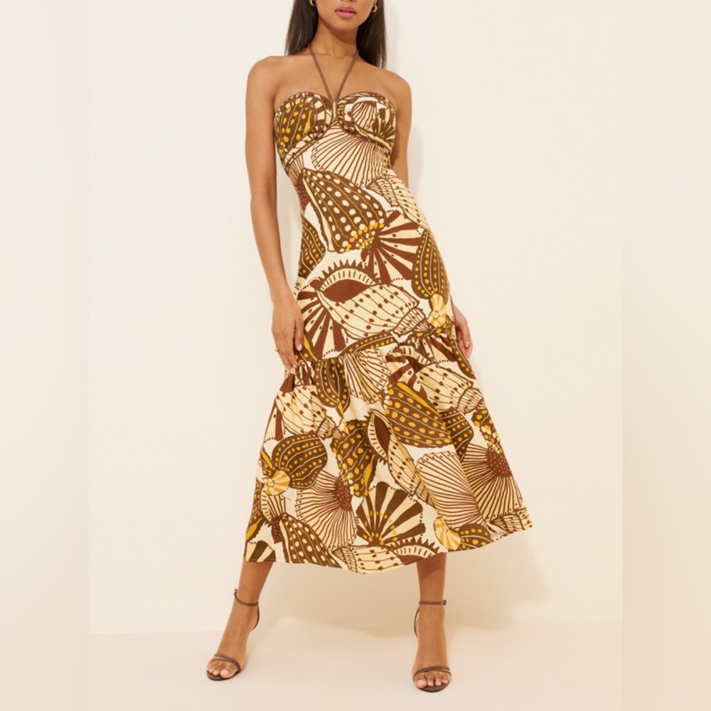 Farm Rio Shell Sleeveless Maxi Dress Size L